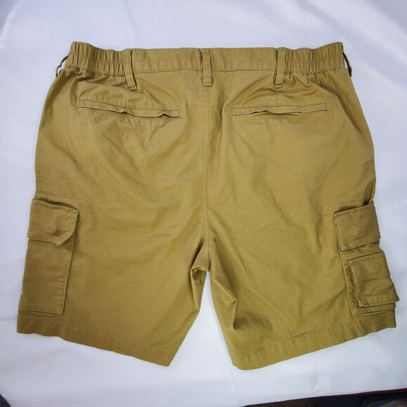 Orvis Shorts Mens 40 Brown Tech Cargo Performance Outdoor Nylon Stretch Waist - Picture 2 of 8